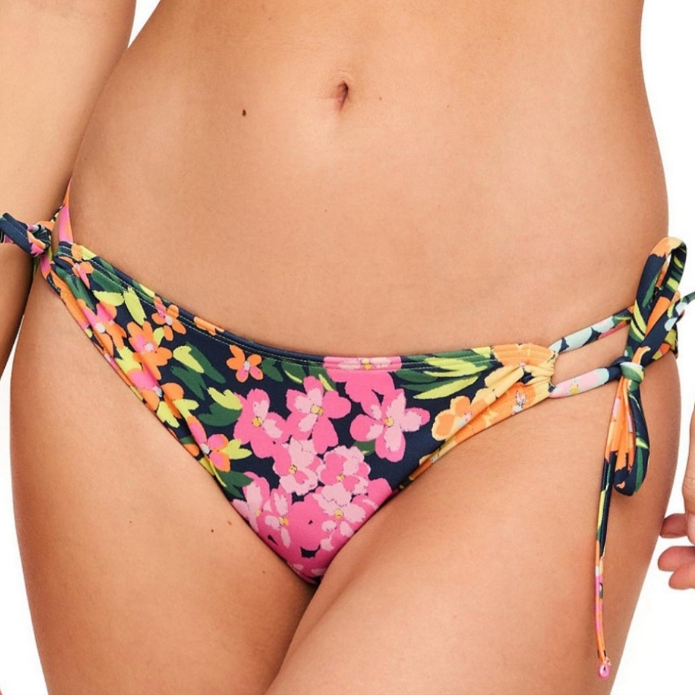 Adore Swim Side-tie Bikini Bottom Floral